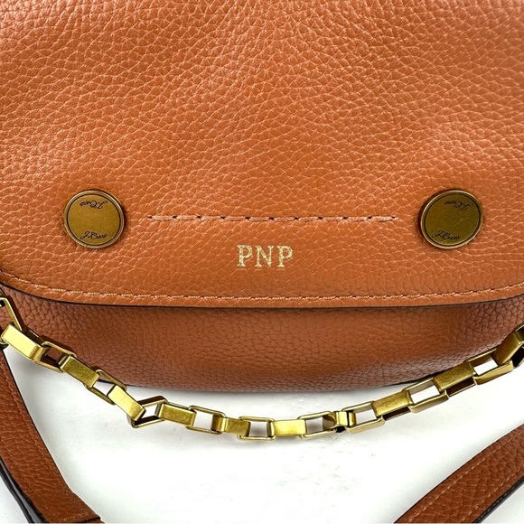 J Crew Bristol Crossbody Bag Camel Brush Gold Chain Handbag Personalized - Picture 4 of 16